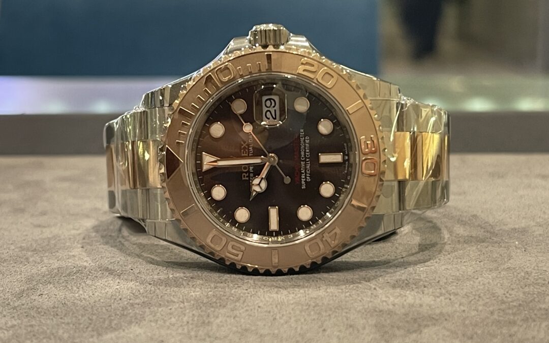 Rolex Yatch Master 126621 Two Tone Rose Gold Chocolate Dial 40mm 