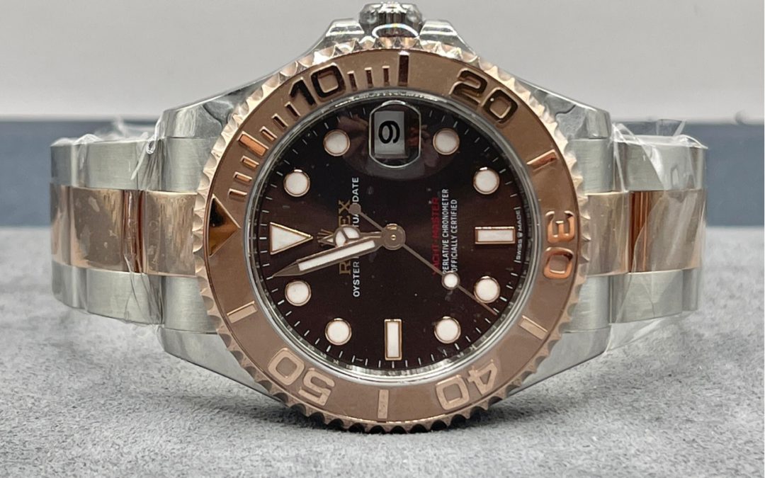 Rolex Yatch Master 268621 Two Tone Rose Gold Chocolate Dial 37mm
