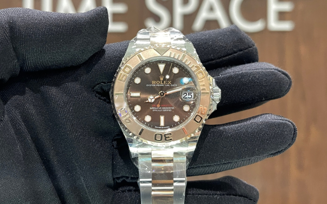 Brand New Rolex Yatch Master 268621 Two Tone Rose Gold Chocolate Dial 37mm