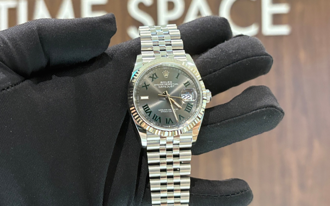 Brand New Rolex July 2025 Datejust Jubilee Bracelet Fluted Wimbledon Dial 36mm 126234
