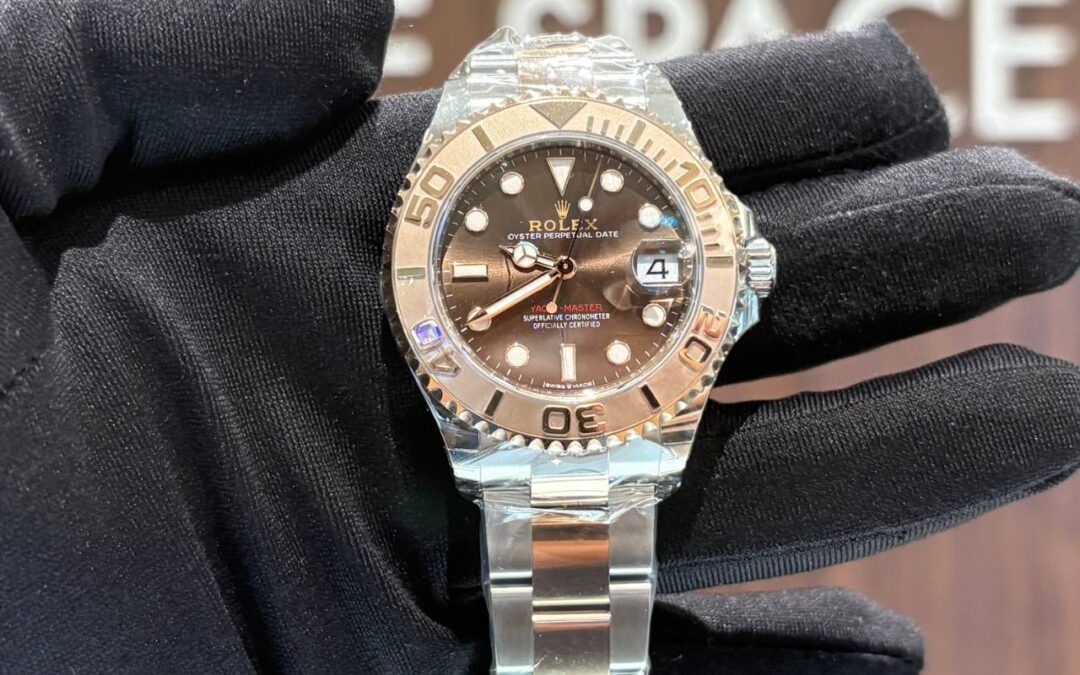 Brand New Rolex Aug 2025 Yatch Master 268621 Two Tone Rose Gold Chocolate Dial 37mm