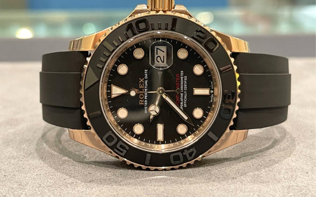 Brand New Rolex Yatch Master 126655 Rose Gold Oysterflex 40mm 