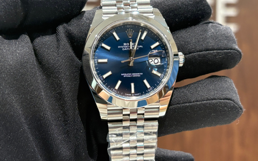 Brand New Rolex JULY 2025 Datejust Jubilee Bracelet Smooth Bezel Blue Dial 126300 