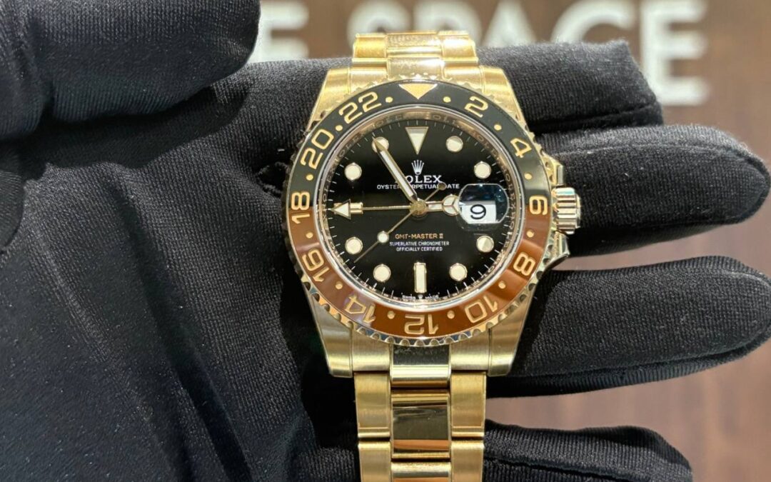 EXCELLENT Condition Rolex GMT Master II 126715chnr Rootbeer Full Rose Gold 