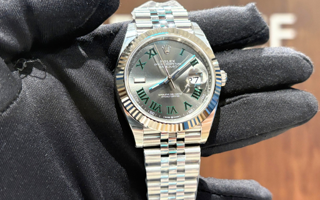 Brand New Rolex JAN 2026 Datejust Jubilee Bracelet Fluted Wimbledon Dial 41mm 126334 