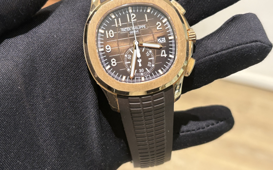 Pre Loved 2025 Patek Philippe Aquanaut Chronograph 5968R Rose Gold Brown Dial 5968 