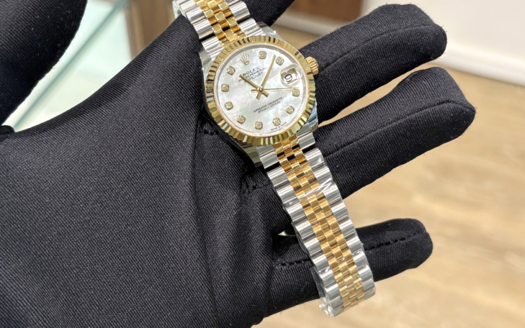 Pre loved Rolex Two Tone Yellow Gold Datejust 278273 MOP Dial with 10pt Diamond 31mm 
