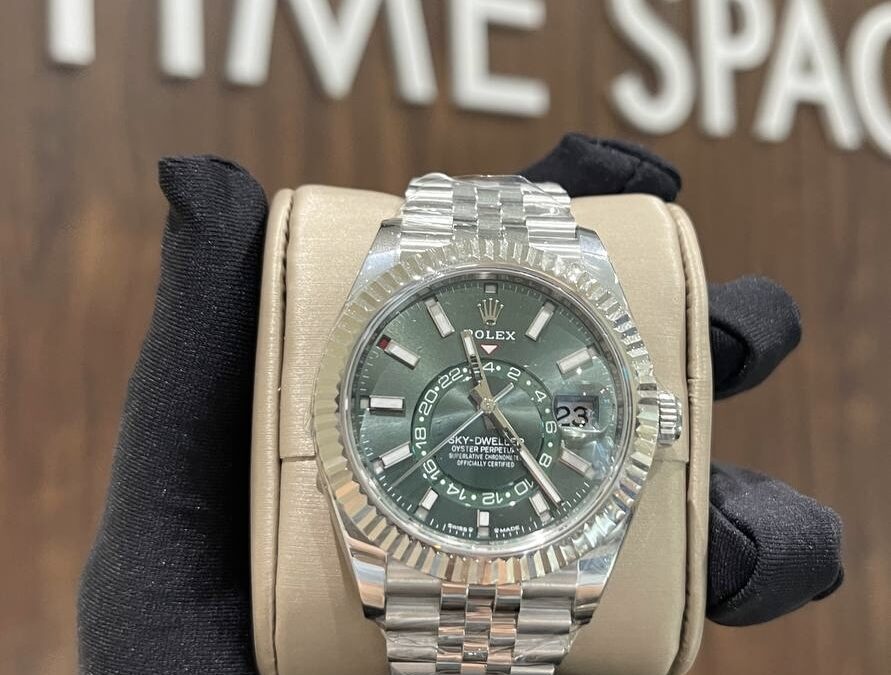 Brand New Rolex Mar 2026 Sky Dweller 336934 Mint Green Dial Jubilee Bracelet 42mm