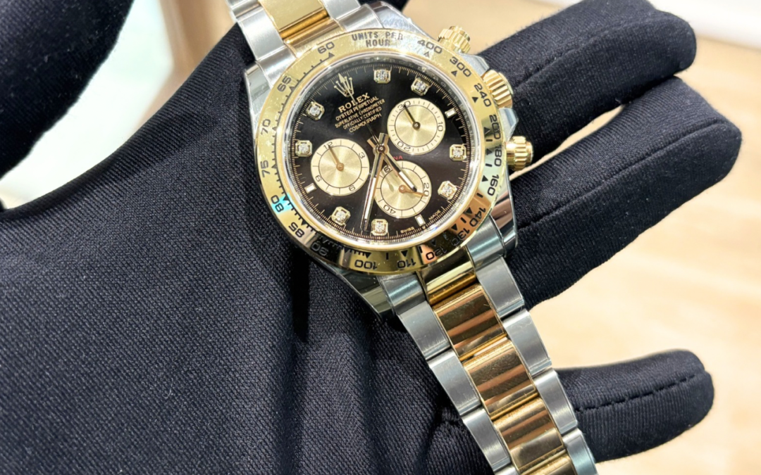 Like New Rolex Dec 2023 Daytona 126503 two tone half gold with diamonds
