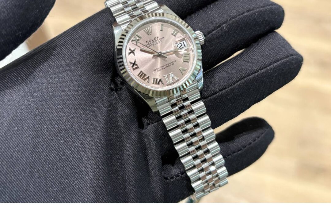Rolex May 2026 Datejust Jubilee Bracelet Fluted Bezel Pink VI Diamonds Dial 31mm 278274